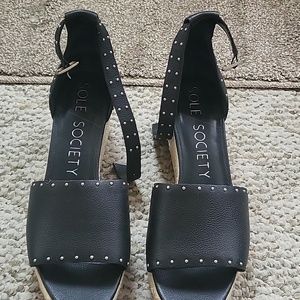 Sole Society size 9.5 wedge sandals